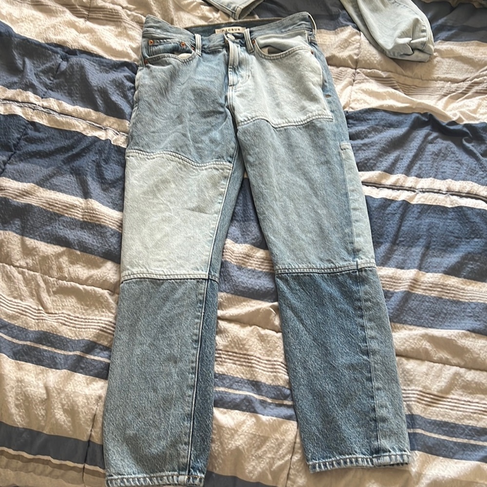 Pacsun pattern slim taper jeans